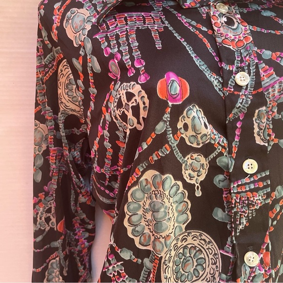 Vintage 70’s Dagger collar blouse M - Picture 5 of 7